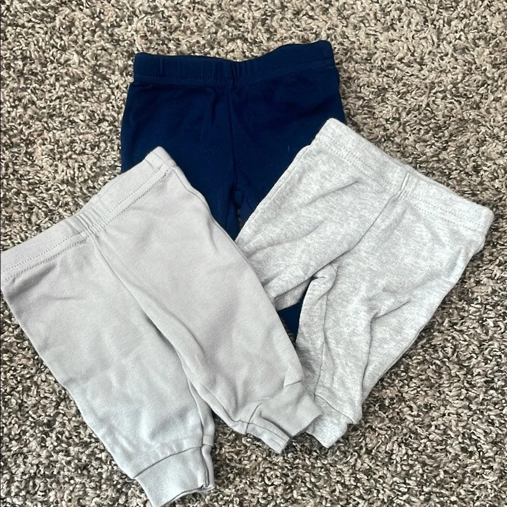Carter's Baby Boy Matching Sets - 5 onesies, 3 pants and 1 pair of shoes!